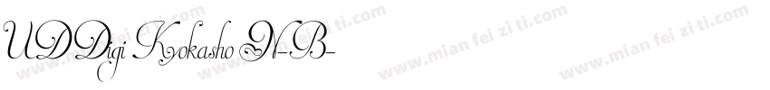UD Digi Kyokasho N-B字体转换
